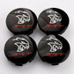 Dodge SRT Wheel Center Caps Set of 4 – 63mm OEM Style Replacement Hub Caps for Dodge SRT Alloy Wheels – Premium ABS Snap-On Rim Center Covers