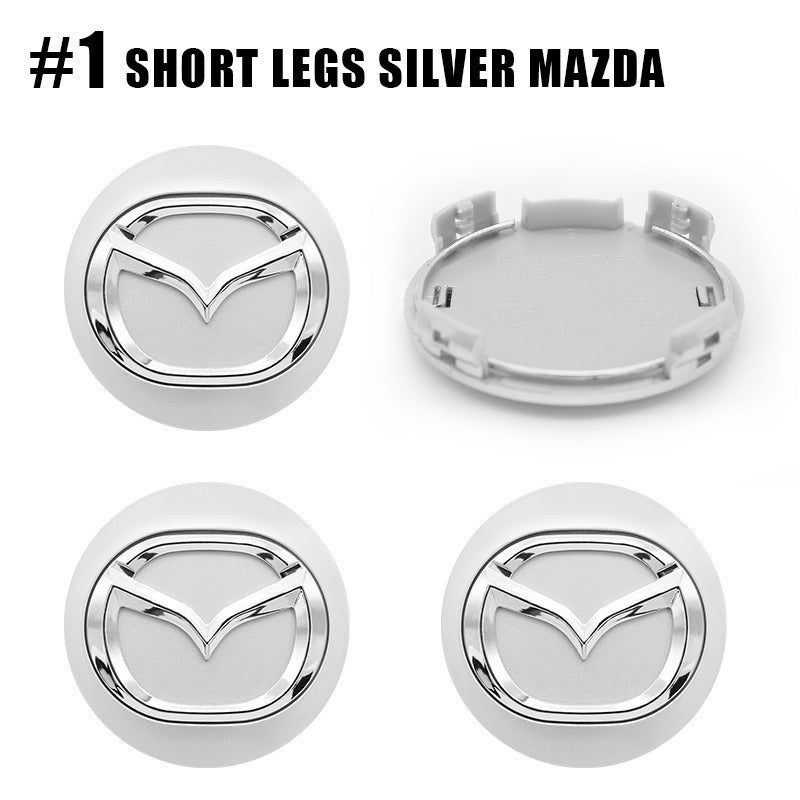 Mazda Wheel Center Cap – OEM Style Hub Cap Badge (Set of 4 PCs)