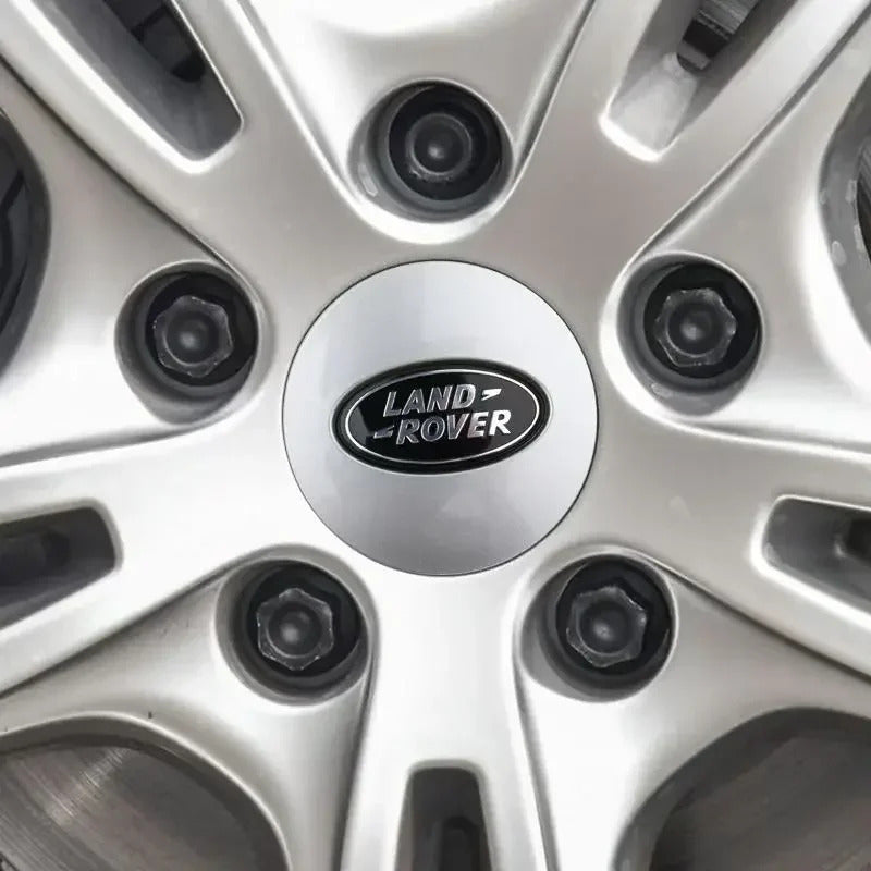 Land Rover Wheel Center Caps Set of 4 – 62mm OEM Style Replacement Hub Caps for Land Rover & Range Rover Alloy Wheels – Premium ABS Rim Covers