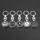 Mercedes-Benz Metal Keychain – Hollow Wheat Design | Brabus, Apple Tree, Black Silver, Blue Silver, Hollow Black & Blue | 90×35mm | 30g