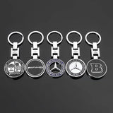 Mercedes-Benz Metal Keychain – Hollow Wheat Design | Brabus, Apple Tree, Black Silver, Blue Silver, Hollow Black & Blue | 90×35mm | 30g