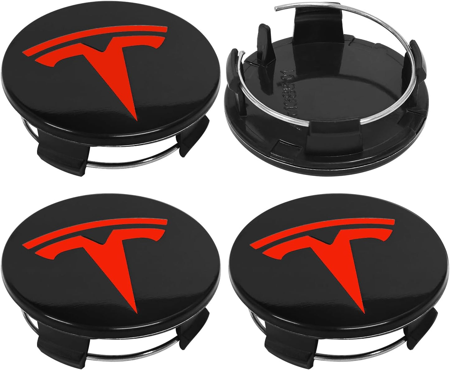 Tesla Wheel Center Caps Set of 4 – 56mm OEM Style Replacement Hub Caps for Tesla Model 3, Model Y, Model S & Model X