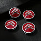 Citroën Wheel Center Cap – Set of 4 PCS (Black / Silver / Red)