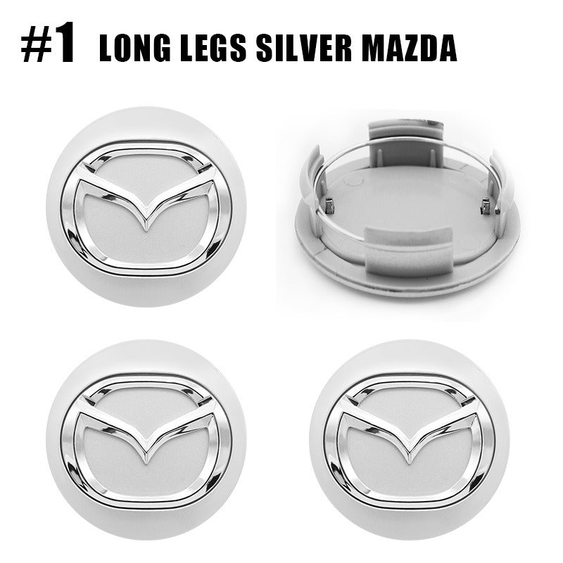 Mazda Wheel Center Cap – OEM Style Hub Cap Badge (Set of 4 PCs)