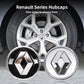 Renault Wheel Center Caps Set of 4 – 57mm & 60mm OEM Style Replacement Hub Caps for Renault Alloy Wheels – Premium ABS Rim Center Covers