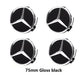 Mercedes-Benz Wheel Center Caps Pack of 4 – 60mm, 75mm, 144mm, 146mm, 154mm & 163mm OEM Style Replacement Hub Caps for Mercedes Wheels