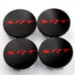 Dodge SRT Wheel Center Caps Set of 4 – 63mm OEM Style Replacement Hub Caps for Dodge SRT Alloy Wheels – Premium ABS Snap-On Rim Center Covers