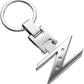 Nissan Chrome Metal Keychain – Premium Nissan Logo Key Ring | Zinc Alloy Car Keychain | 90×34mm | 38g