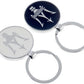 Maserati Metal Keychain – Premium Maserati Logo Key Ring | Black & White | Zinc Alloy Car Keychain | 69mm | 28g