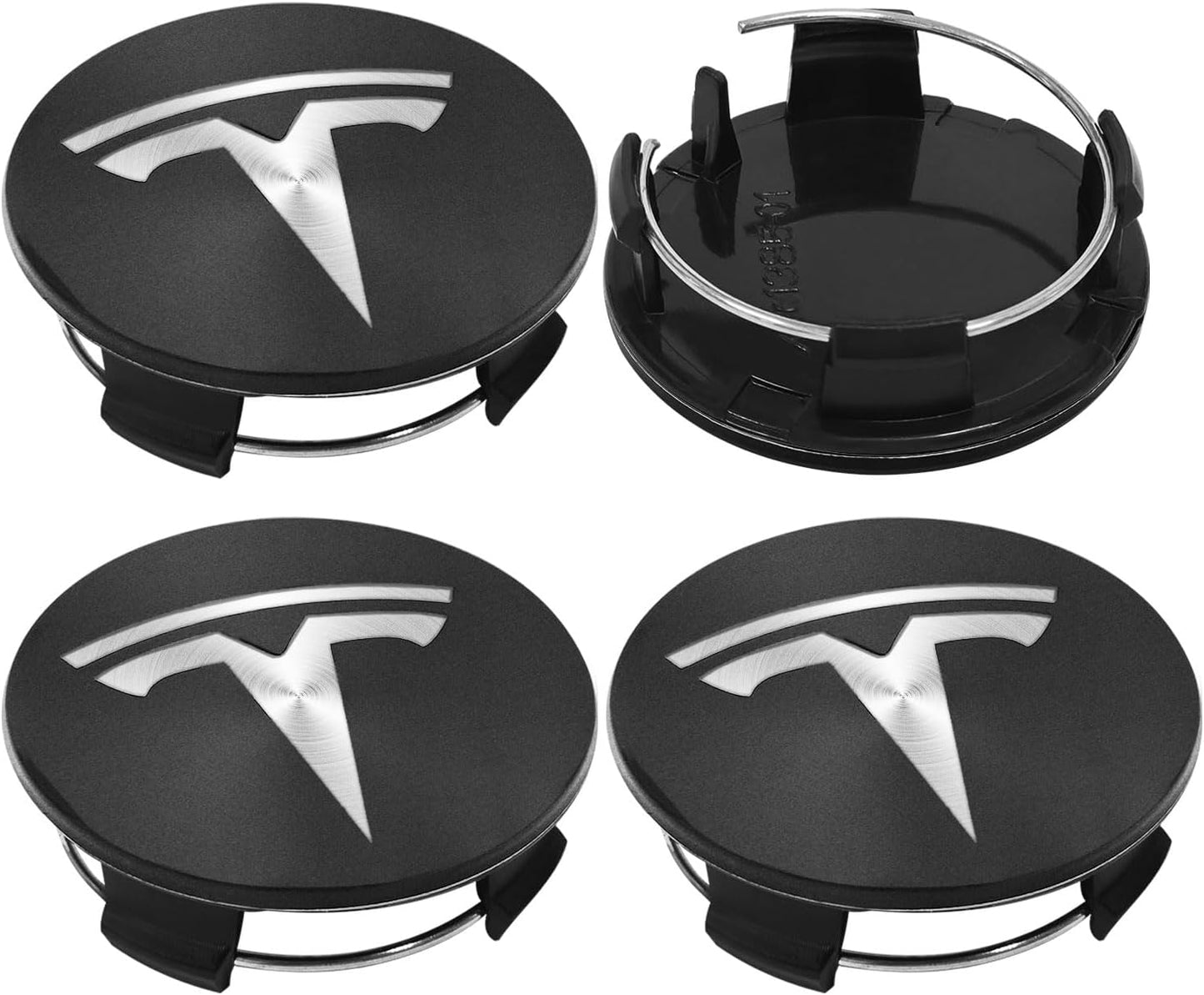 Tesla Wheel Center Caps Set of 4 – 56mm OEM Style Replacement Hub Caps for Tesla Model 3, Model Y, Model S & Model X
