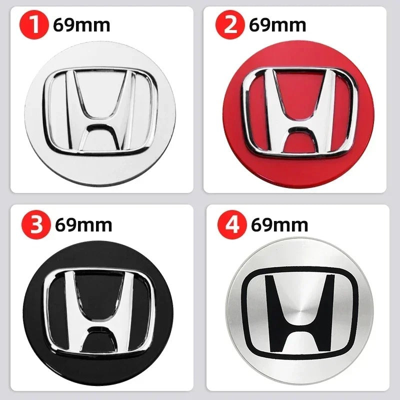 Honda Wheel Center Cap – OEM Style Hub Cap Badge (Set of 4 PCs)
