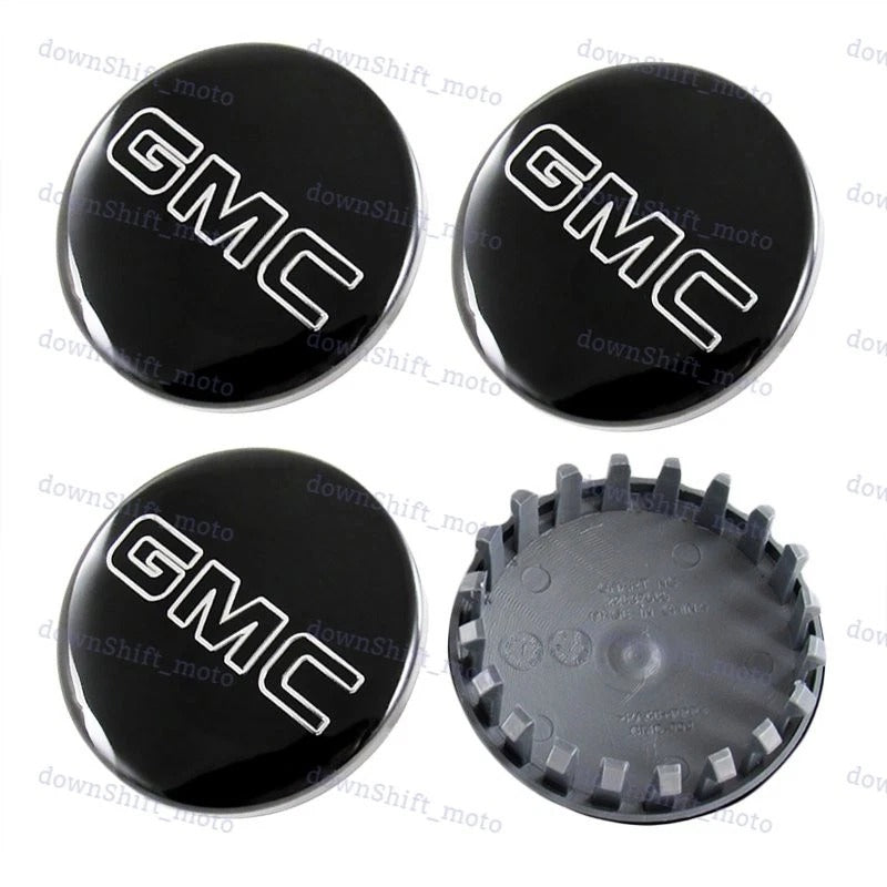 GMC Gloss Black Wheel Center Cap – Set of 4 PCS