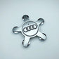 Audi Wheel Center Cap – OEM Style Logo Hub Badge 4-Piece Center Hub Badge Set