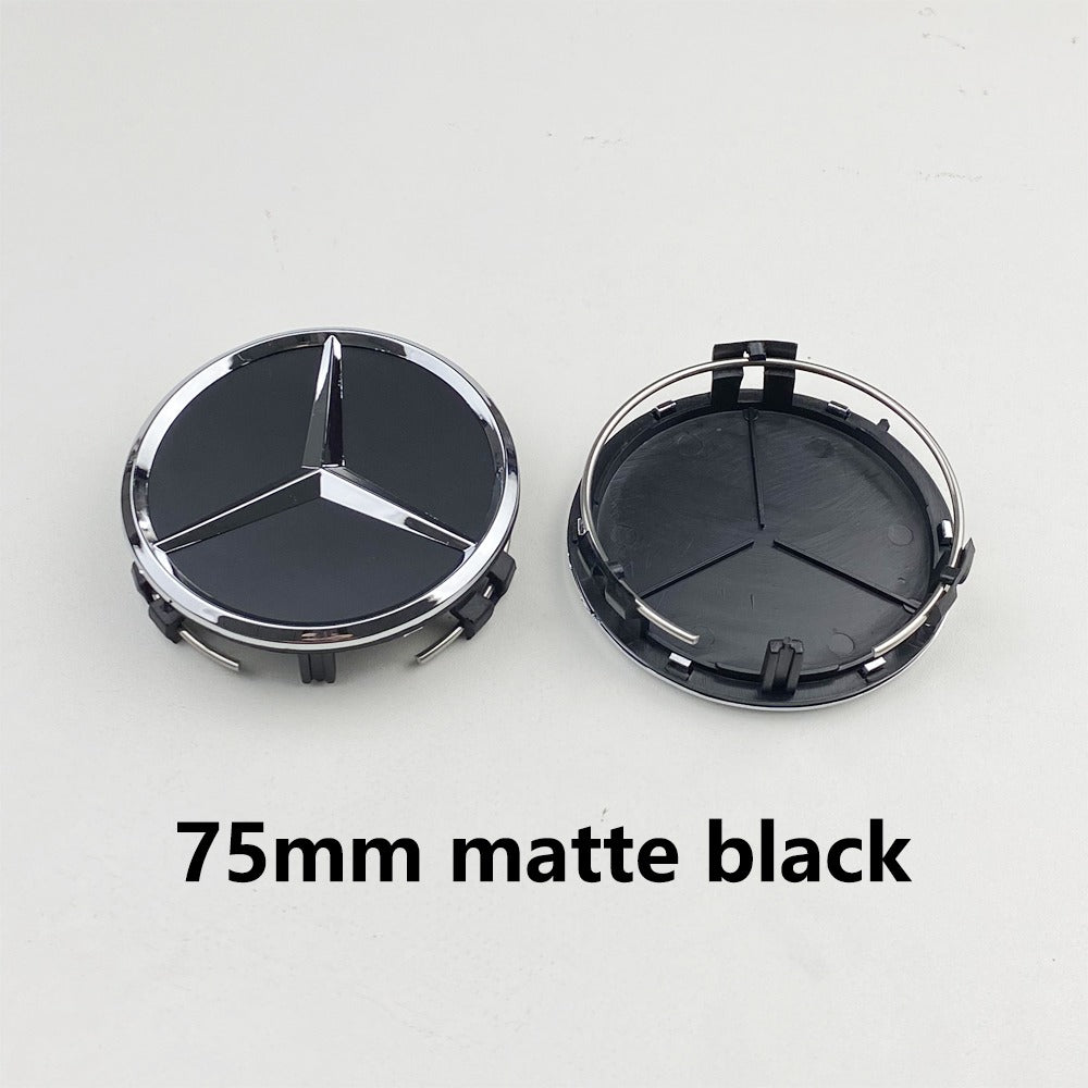Mercedes-Benz Wheel Center Caps Pack of 4 – 60mm, 75mm, 144mm, 146mm, 154mm & 163mm OEM Style Replacement Hub Caps for Mercedes Wheels