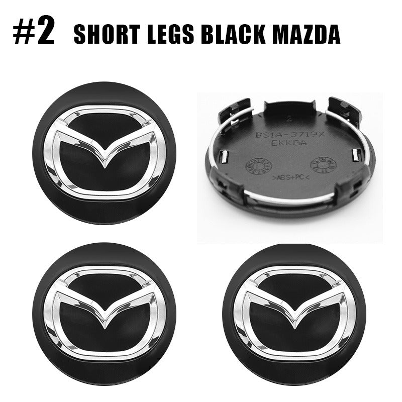 Mazda Wheel Center Cap – OEM Style Hub Cap Badge (Set of 4 PCs)
