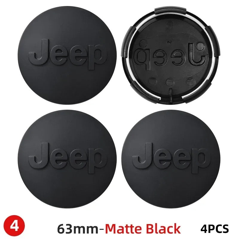 Jeep Wheel Hub Cap – OEM Style Center Cap Badge (Set of 4 PCs)