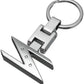 Nissan Chrome Metal Keychain – Premium Nissan Logo Key Ring | Zinc Alloy Car Keychain | 90×34mm | 38g