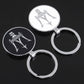 Maserati Metal Keychain – Premium Maserati Logo Key Ring | Black & White | Zinc Alloy Car Keychain | 69mm | 28g