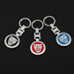 Jaguar Metal Keychain – Premium Jaguar Logo Key Ring | Black, Blue & Red | Zinc Alloy Car Keychain | 90×34mm | 44g