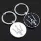 Maserati Metal Keychain – Premium Maserati Logo Key Ring | Black & White | Zinc Alloy Car Keychain | 69mm | 28g