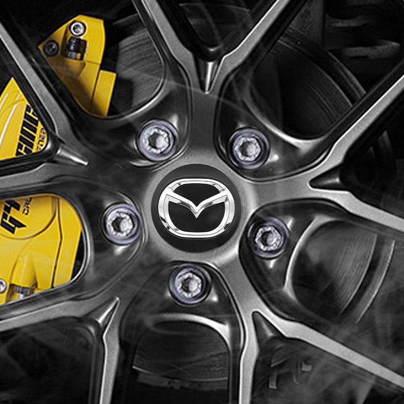 Mazda Wheel Center Cap – OEM Style Hub Cap Badge (Set of 4 PCs)