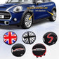 Mini Wheel Center Caps Pack of 4 – 54mm & 56mm OEM Style Replacement Hub Caps for Mini Cooper Wheels – Premium ABS Rim Center Caps