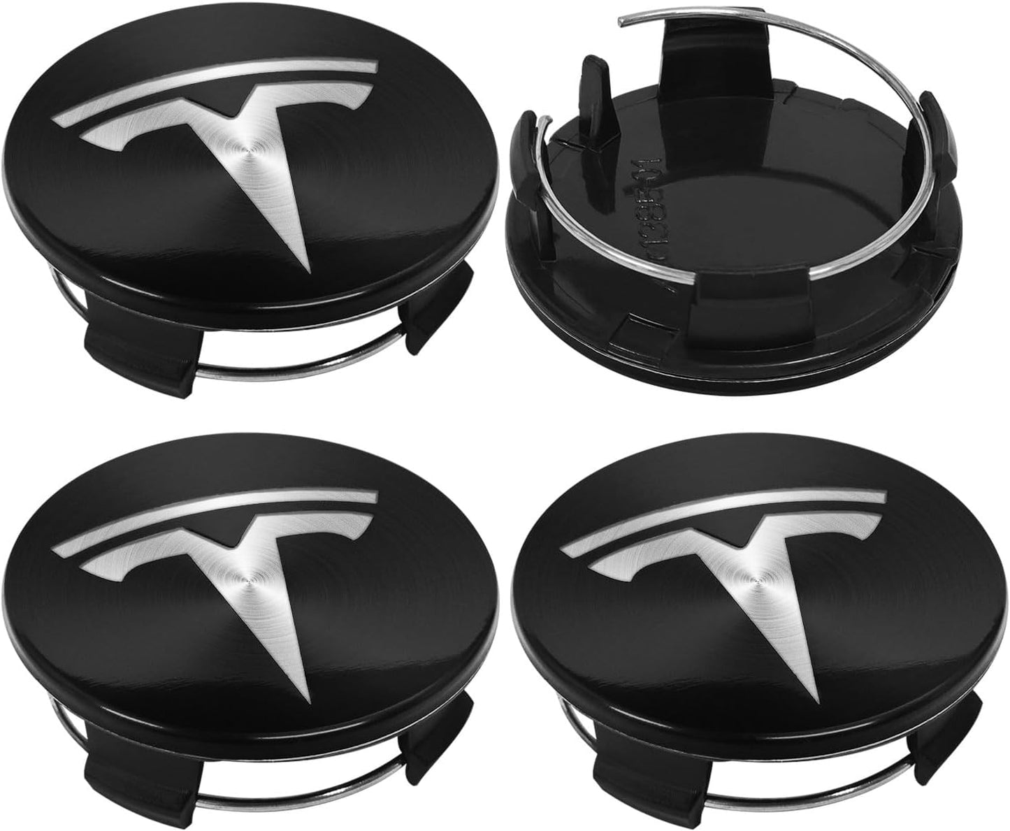 Tesla Wheel Center Caps Set of 4 – 56mm OEM Style Replacement Hub Caps for Tesla Model 3, Model Y, Model S & Model X