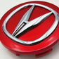 Acura Wheel Center Caps 69mm – Silver & Black OEM Style Hub Caps (Set of 4)