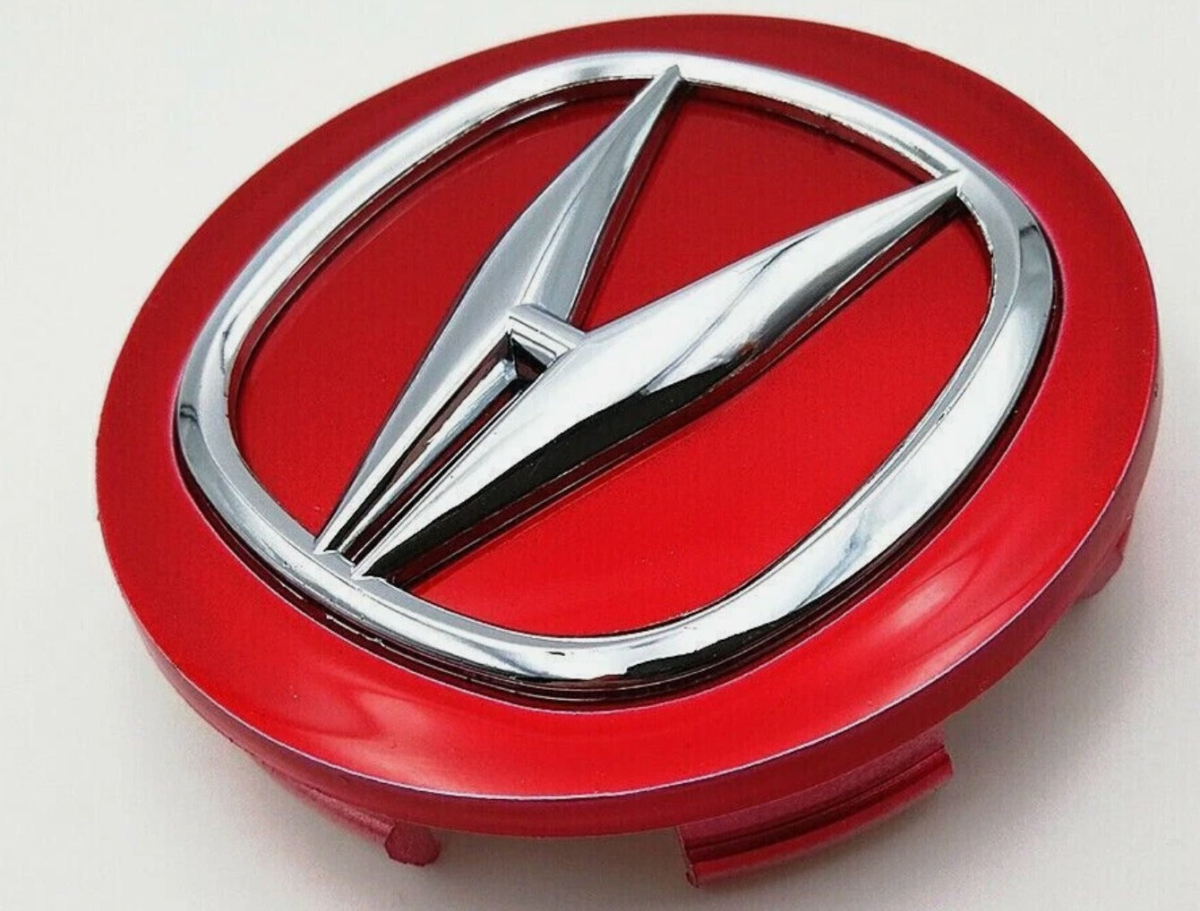 Acura Wheel Center Caps 69mm – Silver & Black OEM Style Hub Caps (Set of 4)