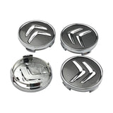 Citroën Wheel Center Cap – Set of 4 PCS (Black / Silver / Red)