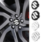 Suzuki Wheel Center Caps Set of 4 – 54mm & 58mm OEM Style Replacement Hub Caps for Suzuki Alloy Wheels – Premium ABS Snap-On Rim Center Covers