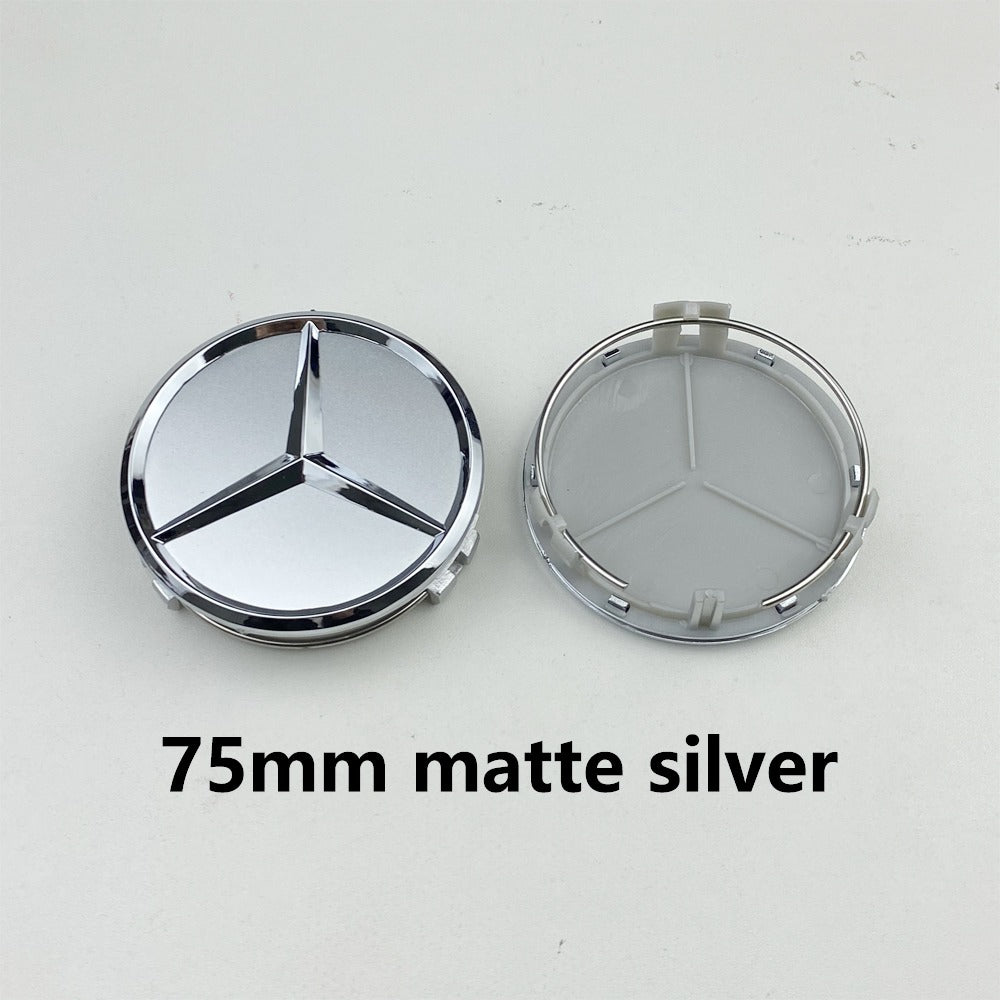 Mercedes-Benz Wheel Center Caps Pack of 4 – 60mm, 75mm, 144mm, 146mm, 154mm & 163mm OEM Style Replacement Hub Caps for Mercedes Wheels