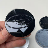 Subaru Wheel Center Caps Set of 4 – 60mm OEM Style Replacement Hub Caps for Subaru Alloy Wheels – Premium ABS Snap-On Rim Center Covers