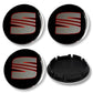SEAT Wheel Center Caps Set of 4 – 55mm & 63mm OEM Style Replacement Hub Caps for SEAT Alloy Wheels – Premium ABS Rim Center Covers