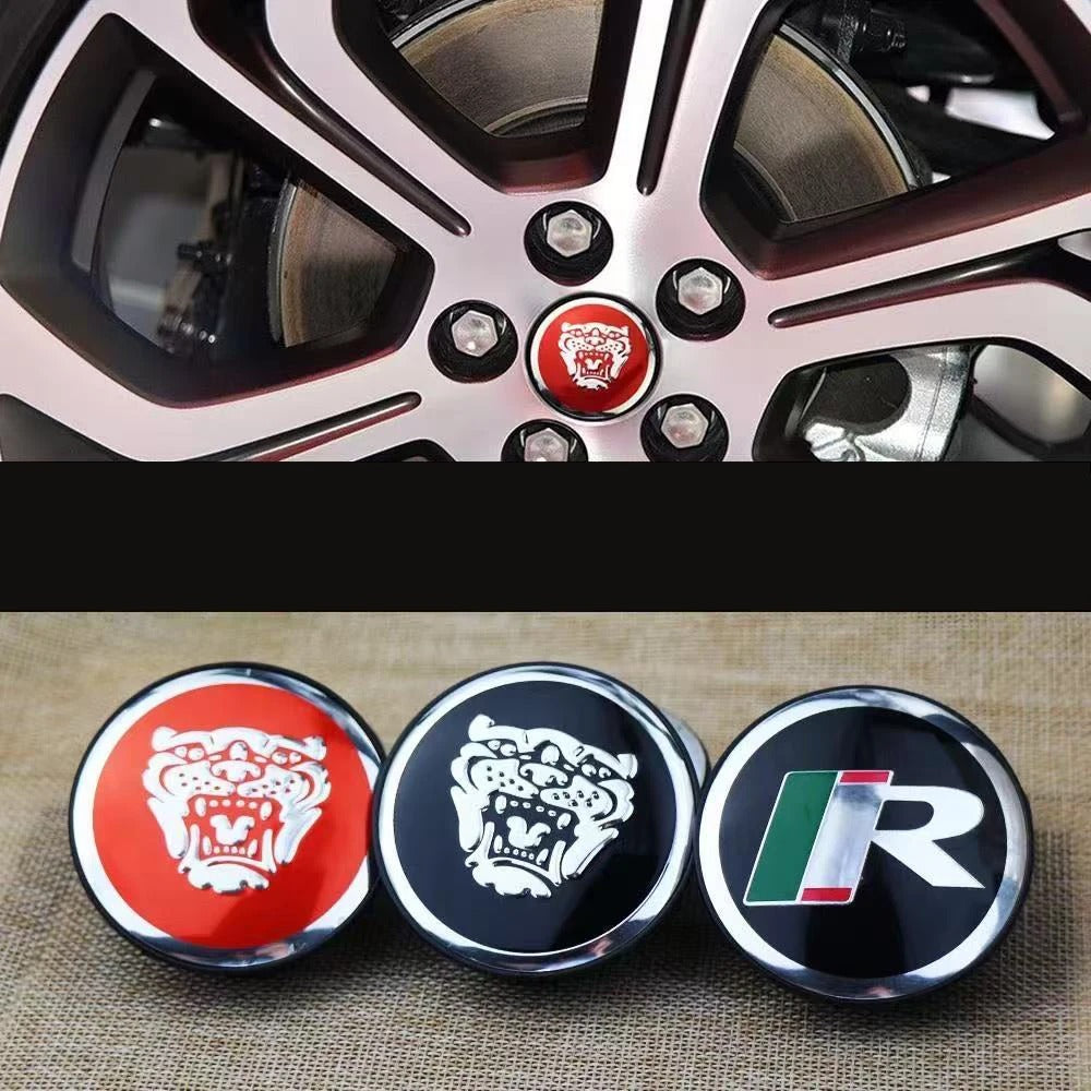 Jaguar Wheel Center Cap – Set of 4 PCS (Red / Black / R-Sport)
