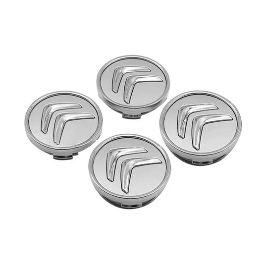 Citroën Wheel Center Cap – Set of 4 PCS (Black / Silver / Red)
