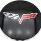 Chevrolet Corvette Crossed Flags Wheel Center Cap – Set of 4 PCS