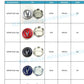 Acura Wheel Center Caps 69mm – Silver & Black OEM Style Hub Caps (Set of 4)