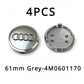 Audi Wheel Center Cap – OEM Style Logo Hub Badge 4-Piece Center Hub Badge Set