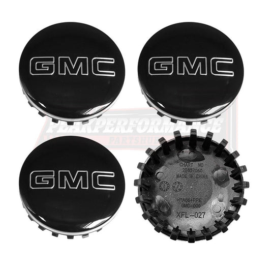 GMC Gloss Black Wheel Center Cap – Set of 4 PCS