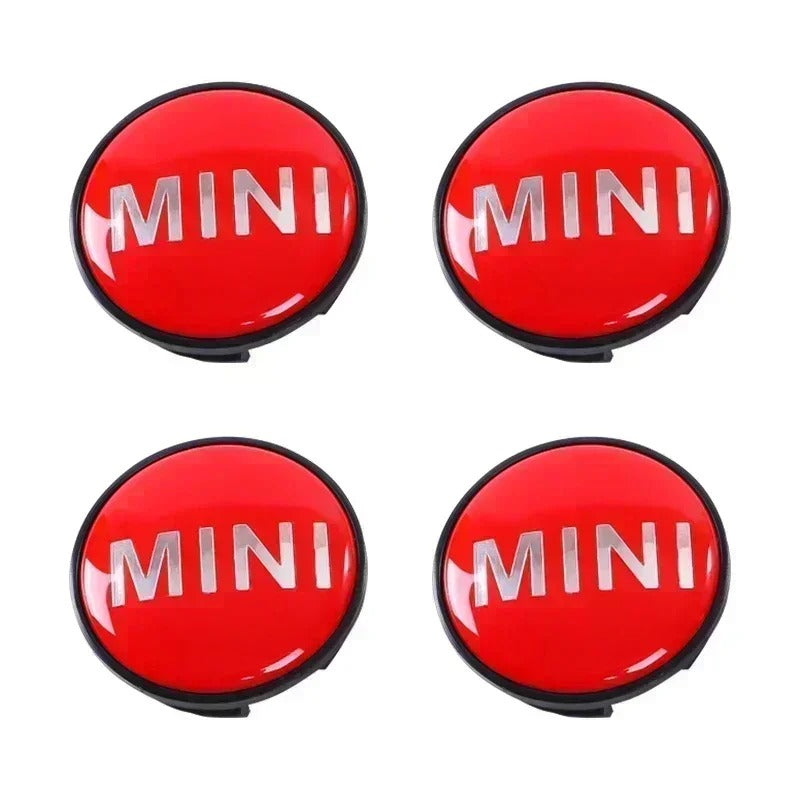 Mini Wheel Center Caps Pack of 4 – 54mm & 56mm OEM Style Replacement Hub Caps for Mini Cooper Wheels – Premium ABS Rim Center Caps