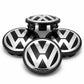 Volkswagen Wheel Center Caps Set of 4 – 56mm 60mm 62mm 65mm 70mm 75mm Replacement Hub Caps for VW Golf, Passat, Jetta, Tiguan, Polo & More