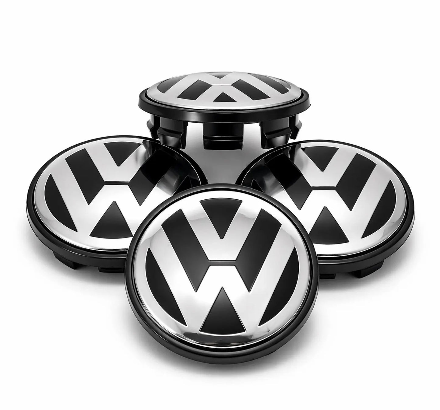 Volkswagen Wheel Center Caps Set of 4 – 56mm 60mm 62mm 65mm 70mm 75mm Replacement Hub Caps for VW Golf, Passat, Jetta, Tiguan, Polo & More