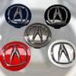 Acura Wheel Center Caps 69mm – Silver & Black OEM Style Hub Caps (Set of 4)
