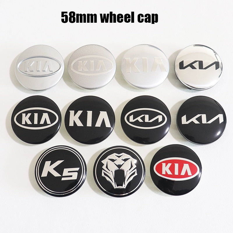 KIA Wheel Center Cap – OEM Style Hub Cap Badge 58mm (Set of 4 PCs)