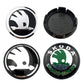 Skoda Wheel Center Caps Set of 4 – 56mm & 65mm OEM Style Replacement Hub Caps for Skoda Alloy Wheels – Premium ABS Rim Center Covers