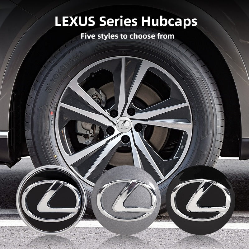 Lexus Wheel Hub Cap – OEM Style Center Cap Badge (Set of 4 PCs)