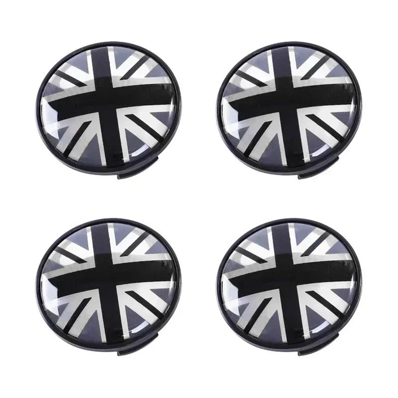 Mini Wheel Center Caps Pack of 4 – 54mm & 56mm OEM Style Replacement Hub Caps for Mini Cooper Wheels – Premium ABS Rim Center Caps