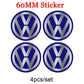Volkswagen Wheel Center Caps Set of 4 – 56mm 60mm 62mm 65mm 70mm 75mm Replacement Hub Caps for VW Golf, Passat, Jetta, Tiguan, Polo & More
