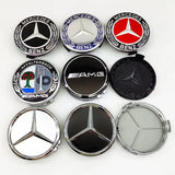 Mercedes-Benz Wheel Center Caps Pack of 4 – 60mm, 75mm, 144mm, 146mm, 154mm & 163mm OEM Style Replacement Hub Caps for Mercedes Wheels